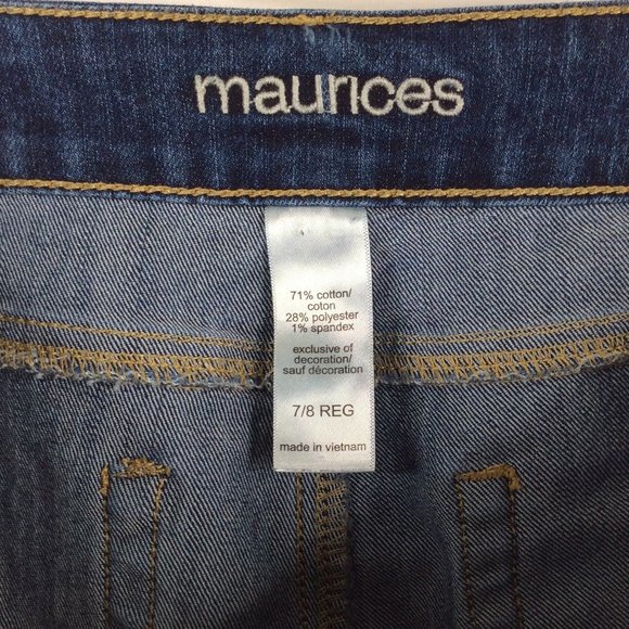 Maurices Jeans Womens Size 7/8 Dark Wash Denim - Picture 7 of 7